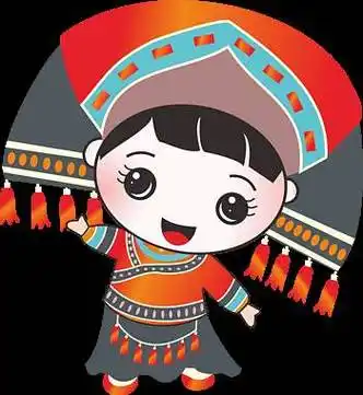 卡通壮族小姑娘矢量图壮族少年人物简笔画壮族少年人物简笔画《56个