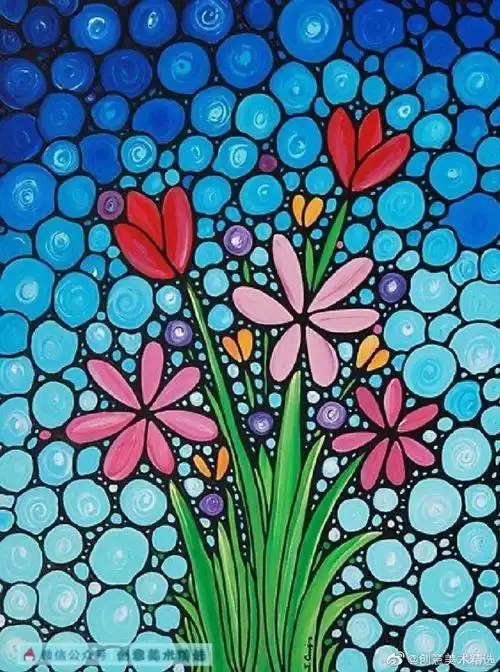 色彩##水粉##油画##艺术##手绘##儿童创意美术##创意美术##装饰画