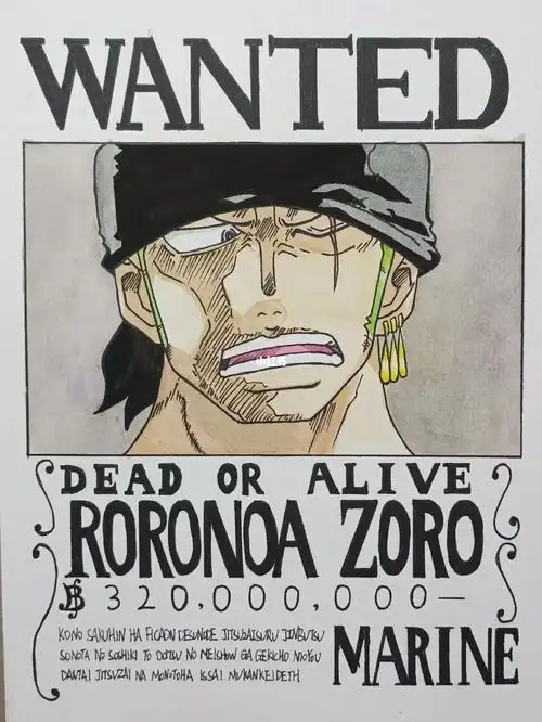 海贼王索隆附有线稿