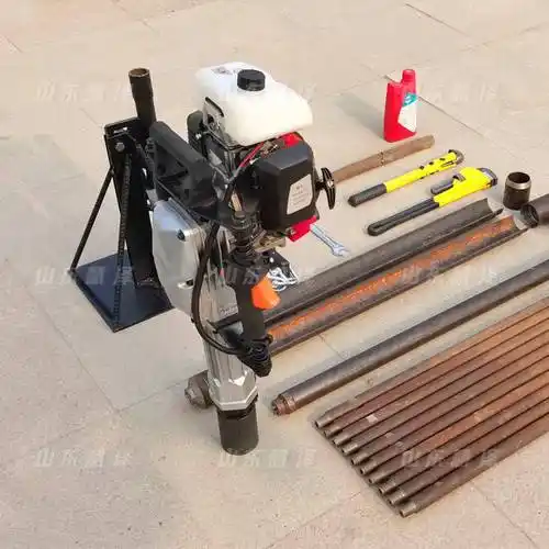 慧泽手持式岩石钻孔机取土孔钻机qtc4土壤取样设备