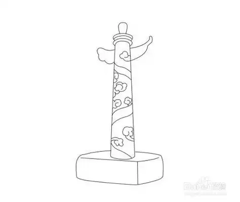 柱子简笔画华表柱简笔画手抄报手抄报简单又好看中华柱简笔画步骤中华