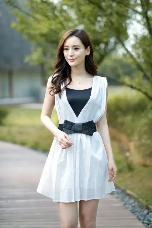 韩版夏季新款两件套连衣裙棉麻时尚女装套裙中腰显瘦a字裙