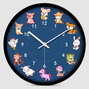 动物客厅挂钟