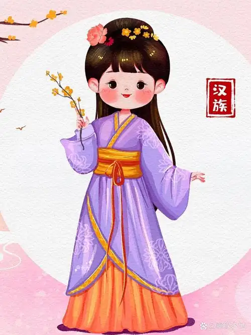 民族插画|五十六个民族服饰系列六