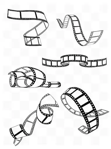 胶片电影卡通插画