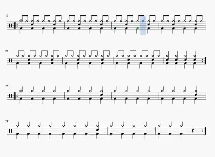 《sold out》动态鼓谱,看完整曲谱wx小程序搜索拍点鼓谱!