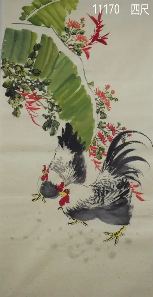 黄老师7四尺鸡_鸡_国画--动物_装饰画_装饰作品_园圆堂