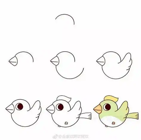 简笔画小鸟 简笔画小鸟的画法