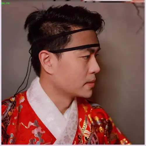 汉服抹额头饰明制网巾绑带男汉束发带穿汉发饰