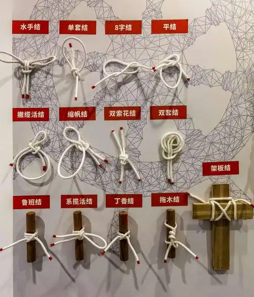 花式繁多的绳结.我记得读书时老师也教过几种.