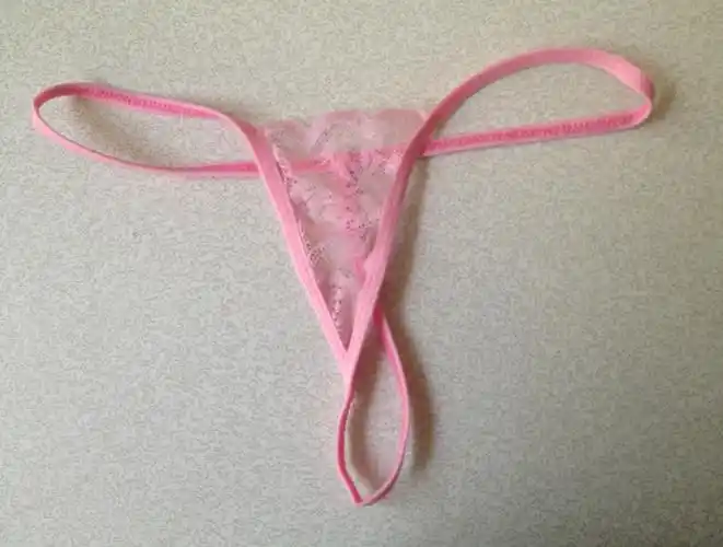 超低腰紧身丁字裤女透明性感露毛情趣骚sm内裤日系冰丝 隐形小t裤