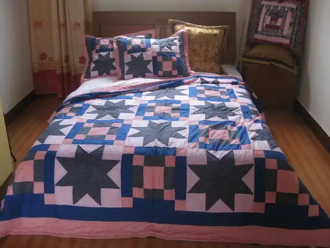 外贸原单 拼布手工绗缝被 春秋被 床罩