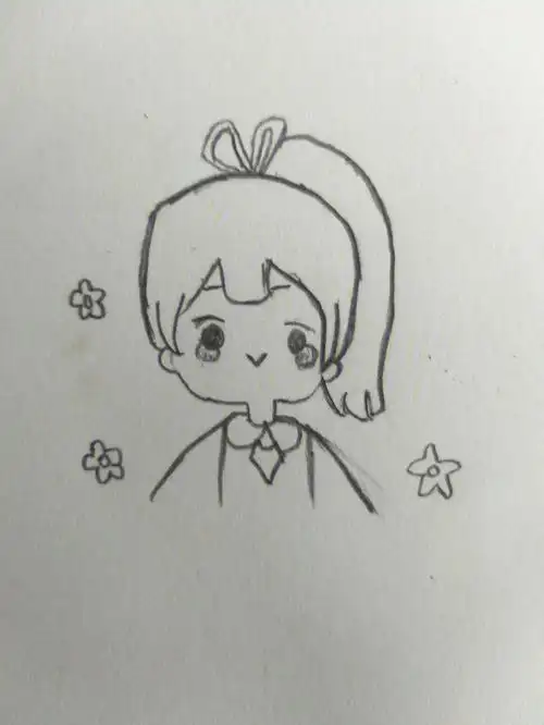教你画特别简单的小姐姐画的不太好