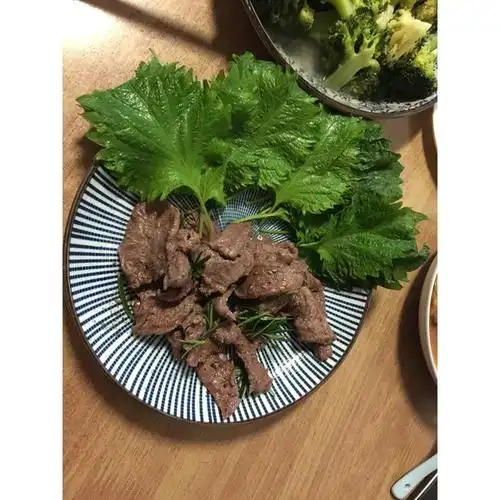 晨曦_c8mg做的紫苏叶包烤牛肉