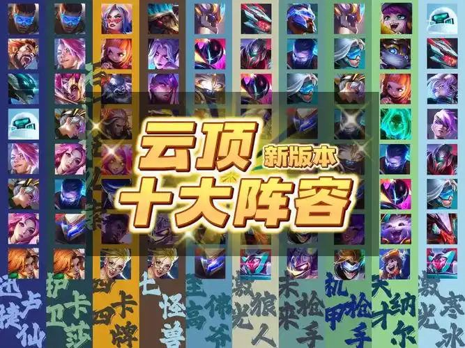 云顶新版本十大上分阵容排行.#云顶之弈 #抖音游戏图文攻略激 - 抖音