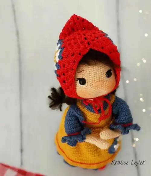 小红帽女孩附图解帽子篇