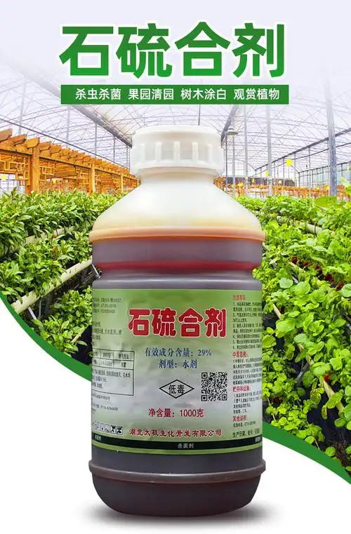 石硫合剂果树园林清园剂白粉病蚧壳虫红蜘蛛杀螨杀菌剂杀虫剂500g