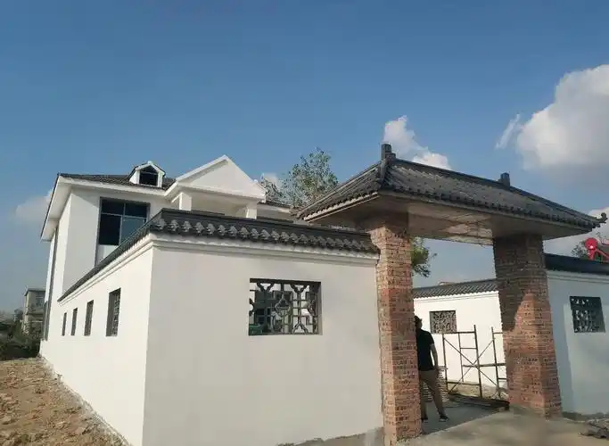 广东梅州双面围墙瓦 仿古墙帽 一体屋檐瓦装饰