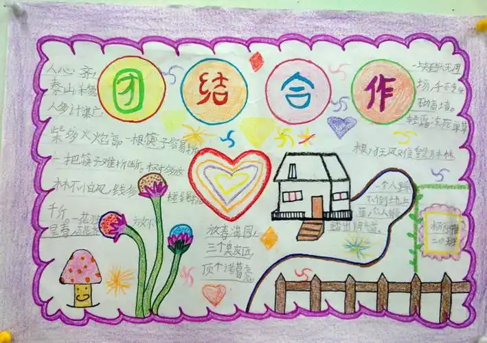 团结合作手抄报内容