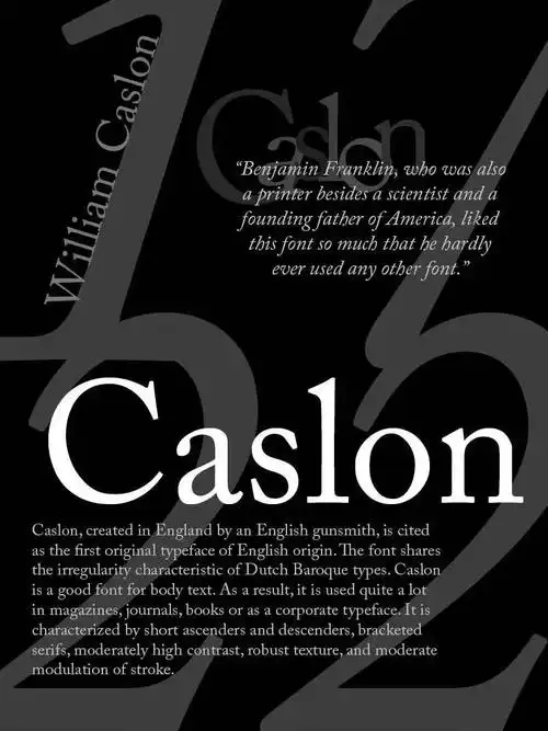 caslon(卡斯隆)
