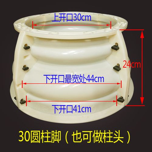 中式方柱脚模具别墅大门罗马圆柱脚带槽收口grc塑钢水泥磨具构件