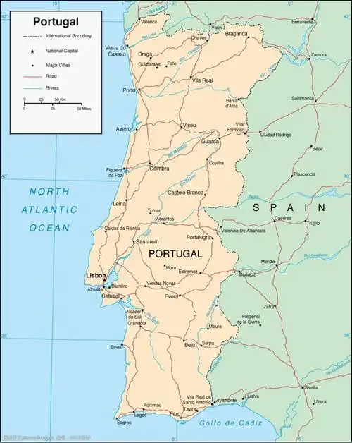 葡萄牙地图