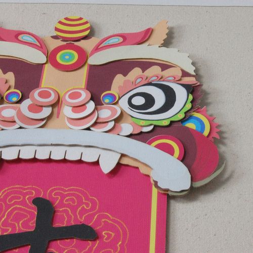 新中式装饰画分层画立体中国传统图案客厅卧室挂画书房办公室墙画