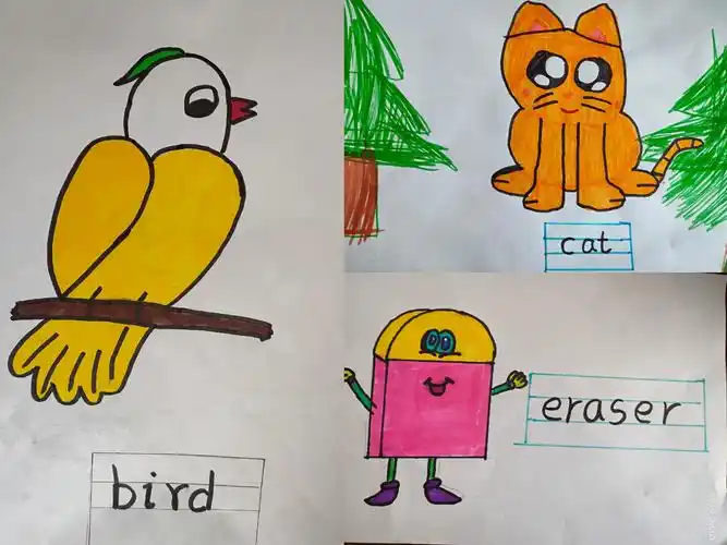 手绘英语卡片,让记单词变得so easy——库尔勒市第十六中学英语单词卡