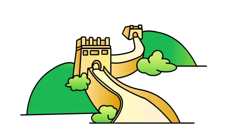 万里长城怎么画 万里长城简笔画 儿童画万里长城-养娃家