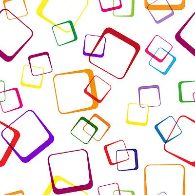 封面和横幅的不同尺寸的矩形和正方形的抽象可编辑无缝几何图案