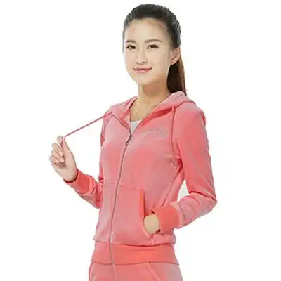 [秋冬上新] 361度卫衣女款连帽开襟卫衣2015秋冬季新款女装运动服开衫