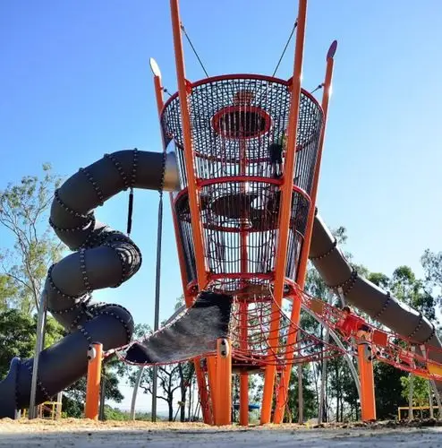 户外大型滑梯组合-专业非标定制不锈钢滑梯!