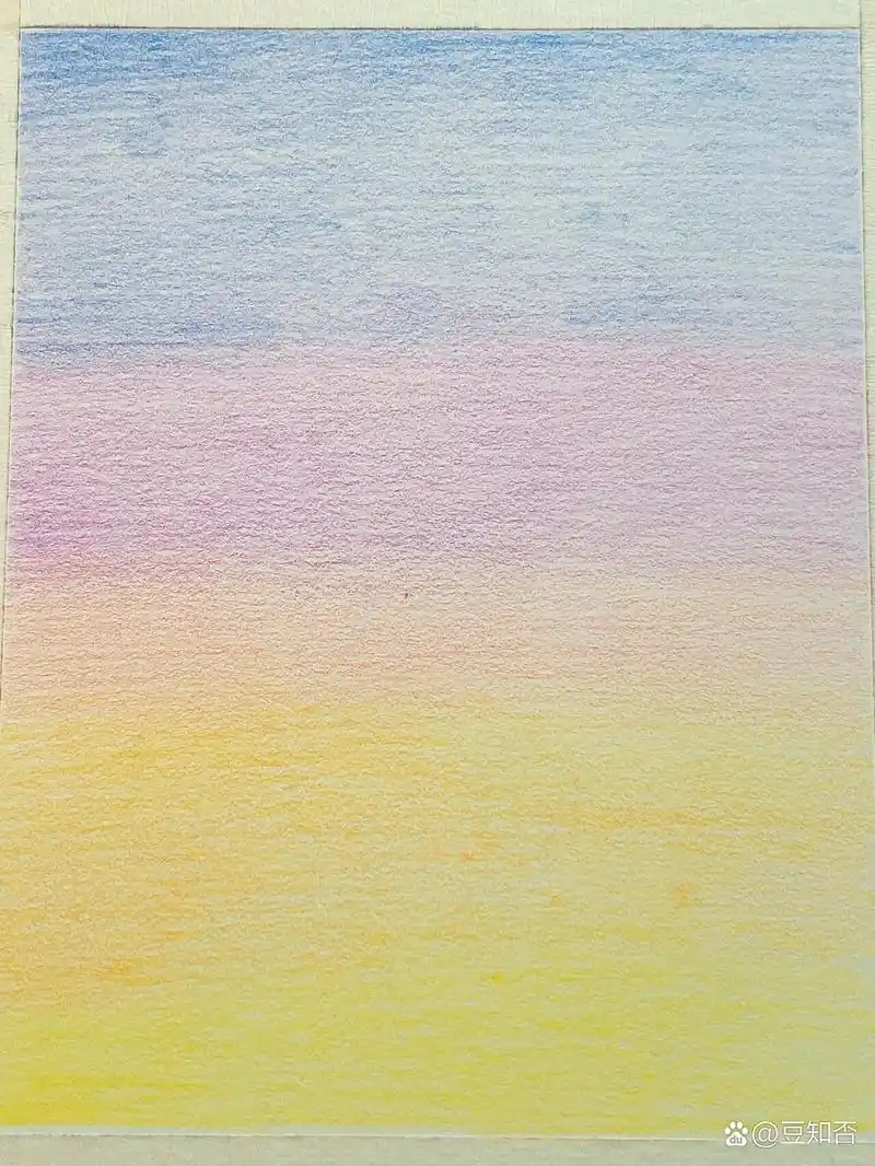 彩铅画风景 星空过程图