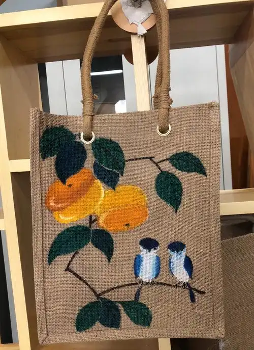 彩绘麻布包设计