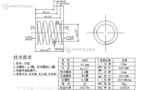 压缩弹簧计算公式