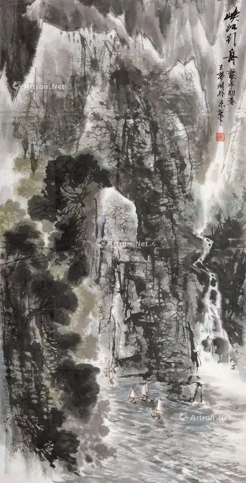 独与天地精神相往来02王梦湖写意山水画赏析