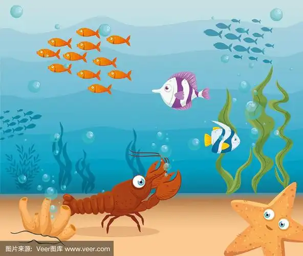 龙虾与海洋中的鱼类和野生海洋动物,海洋世界的居民