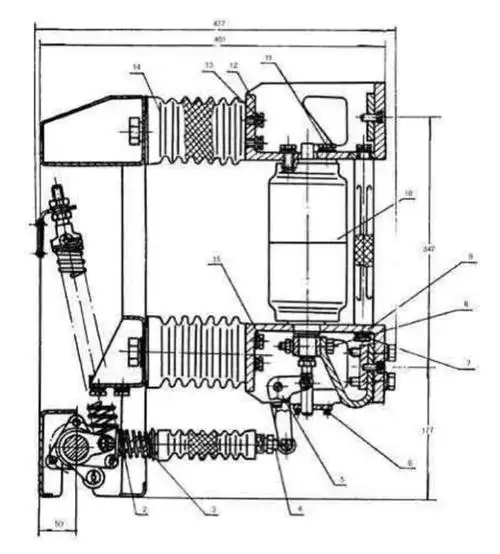 真空断路器结构简图详解,民熔电气专家三分钟带你快速了解