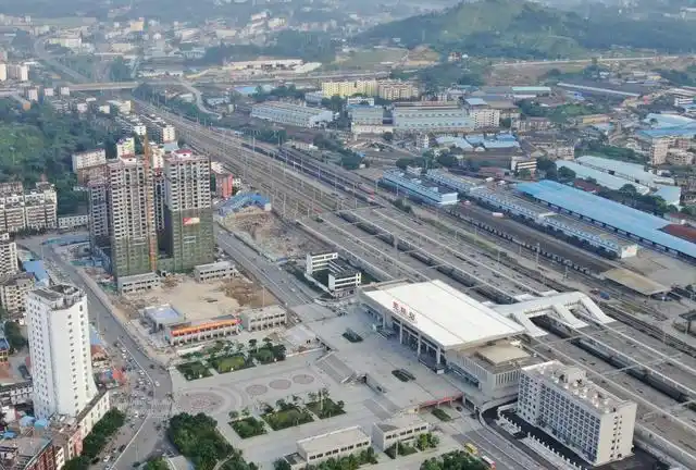天空之城广西玉林市高铁站将要建设为广西第三大站