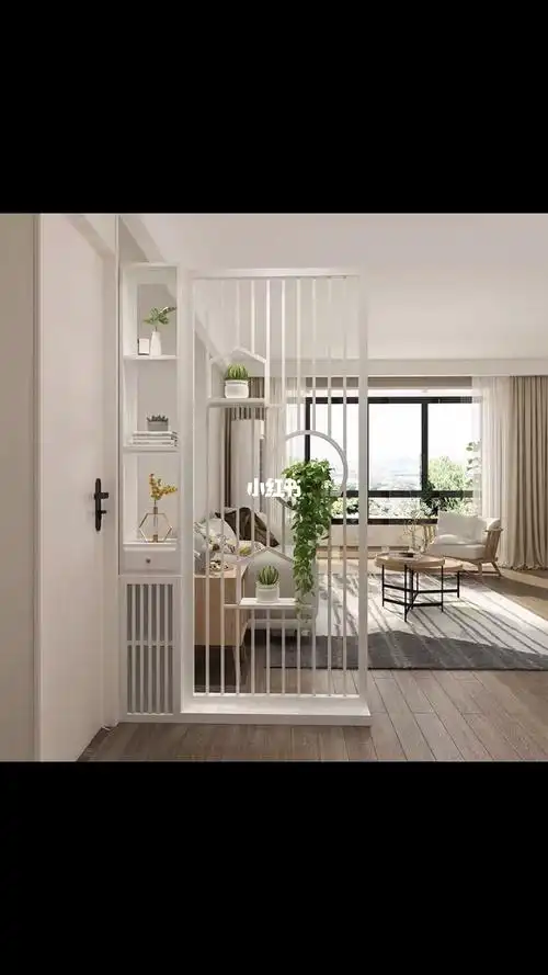 现代简约中式进门屏风隔断挡煞玄关柜酒店