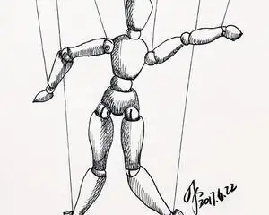 小木偶的简笔画步骤图