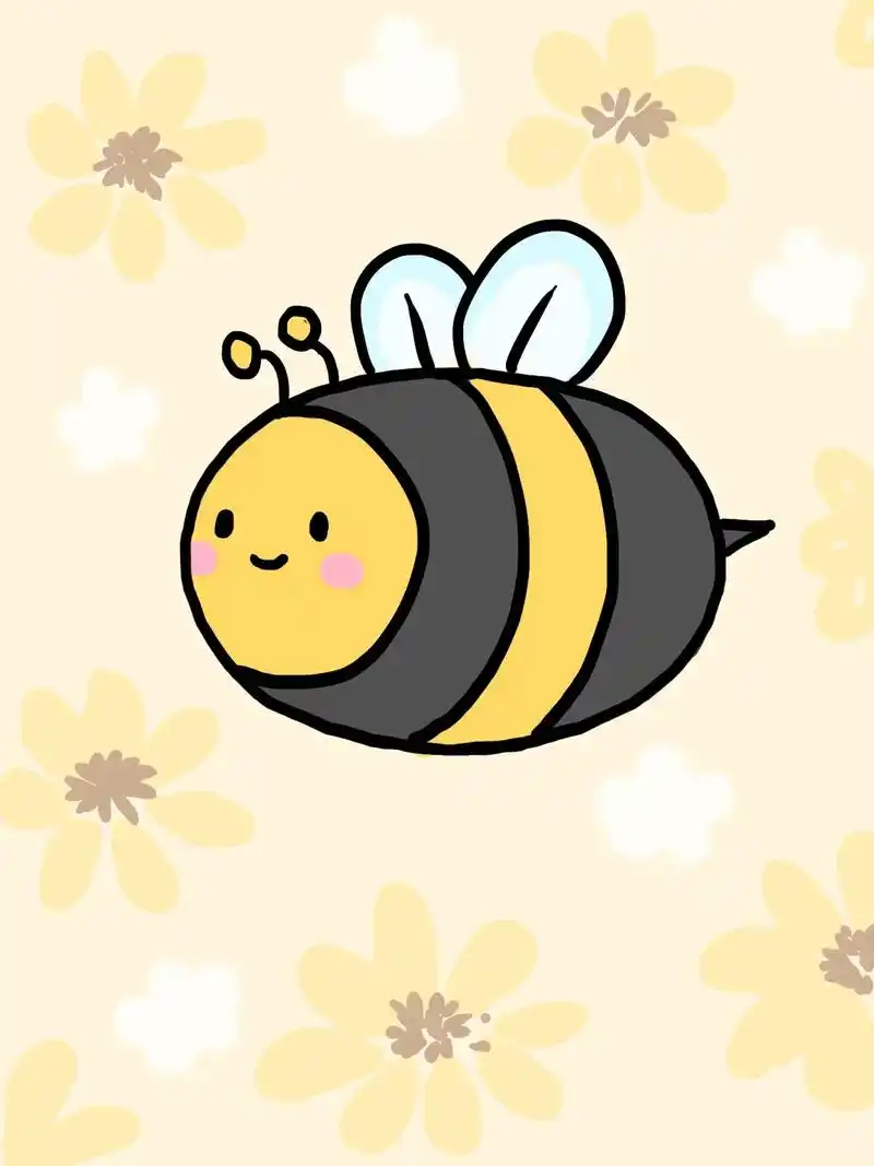 动物简笔画之小蜜蜂