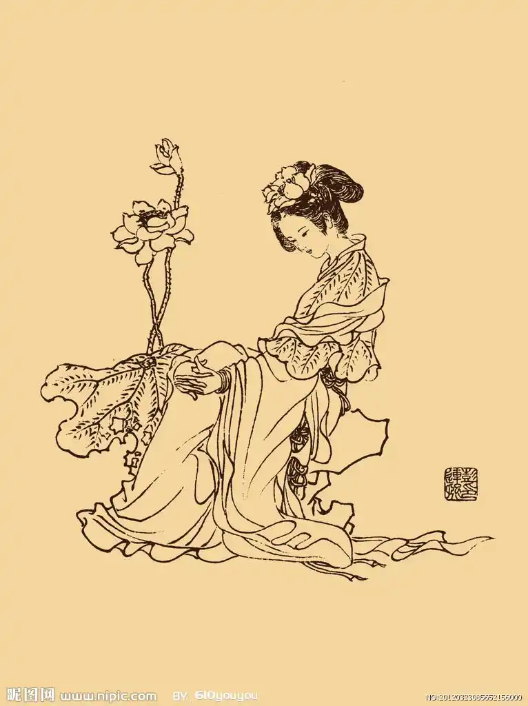 何仙姑相关词何仙姑铅笔画