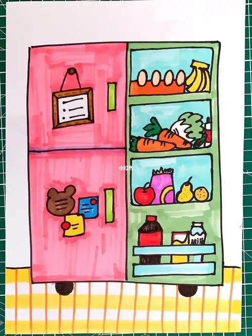 各种各样的简笔画冰箱 简笔画图片大全-普车都