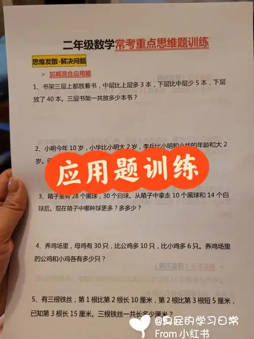 二年级下应用题专项训练