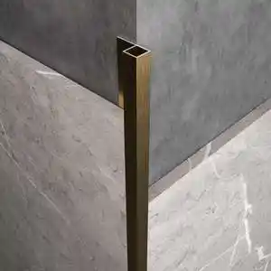铝合金瓷砖阳角线阴线墙砖地板收口条收边压条金属装饰线条不锈钢