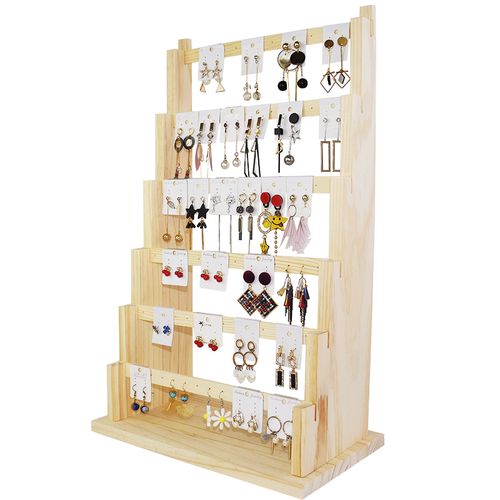 实木耳钉架耳环展示架女家用耳饰收纳架耳夹卡纸饰品架子首饰道具