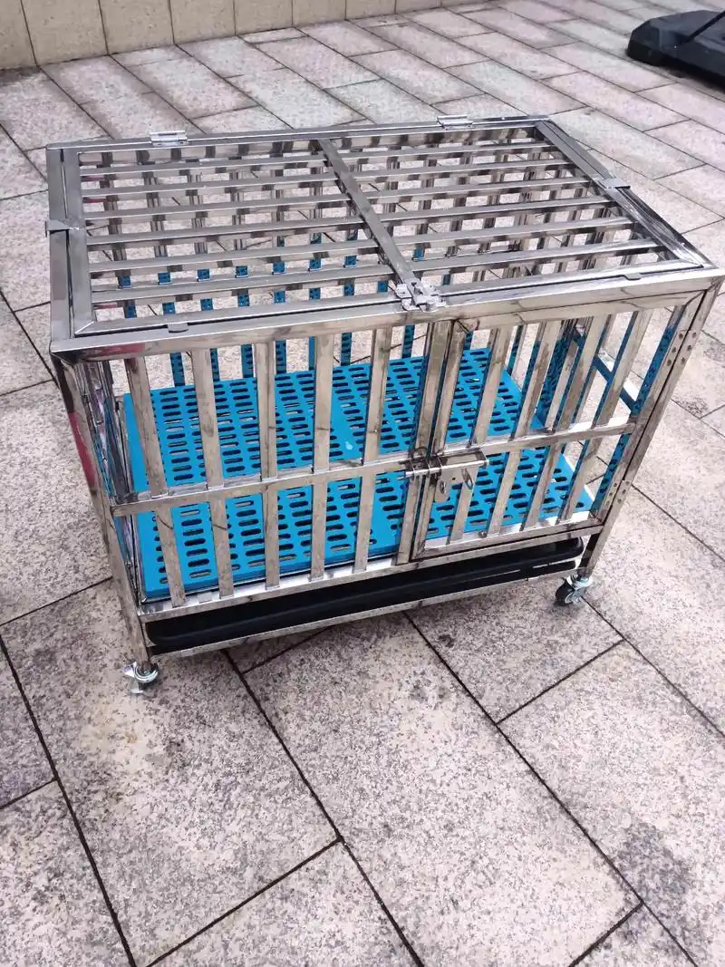 定制各种尺寸狗笼不锈钢狗笼子小中型大型犬.#狗笼 #大型犬狗