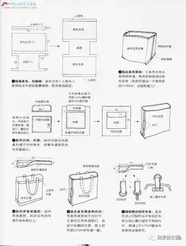 超多手作名牌包包裁剪图和制作