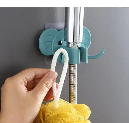 卡通花洒支架免打孔淋雨器蓬莱头浴室挂淋浴花洒喷头的支架固定座